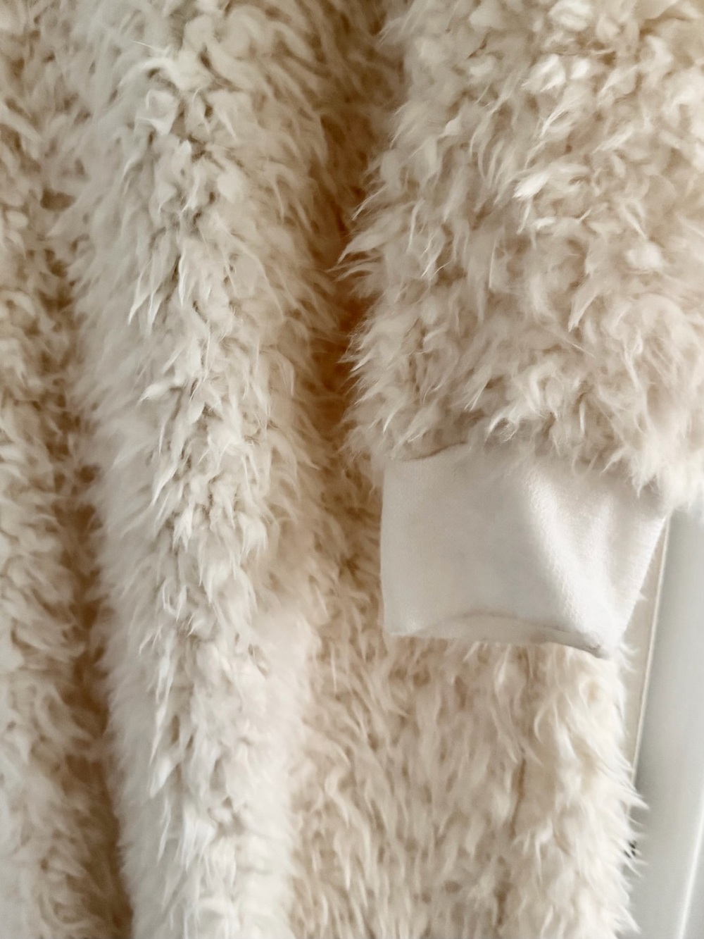 MISSLOOK Ivory Plush Teddy Coat - Picture 4 of 5